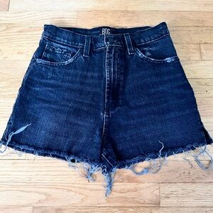 BDG Women's Distressed Black Jean Shorts